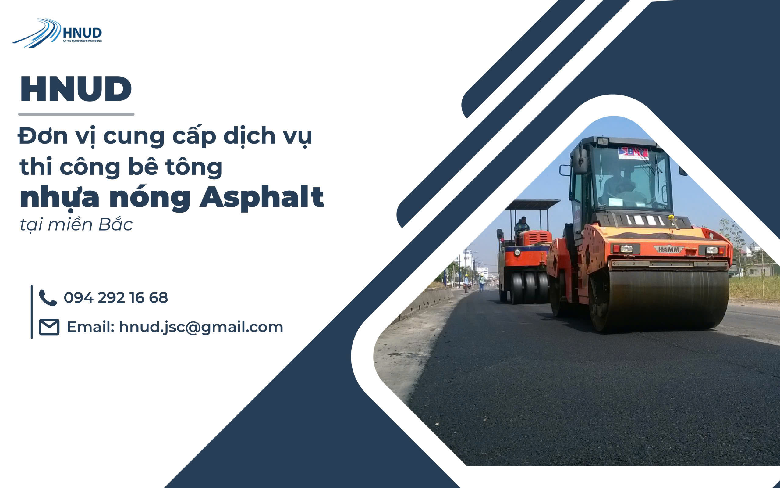 HNUD - Đơn vị cung cấp dịch vụ thi công và sửa chữa bê tông nhựa nóng Asphalt tại miền Bắc
