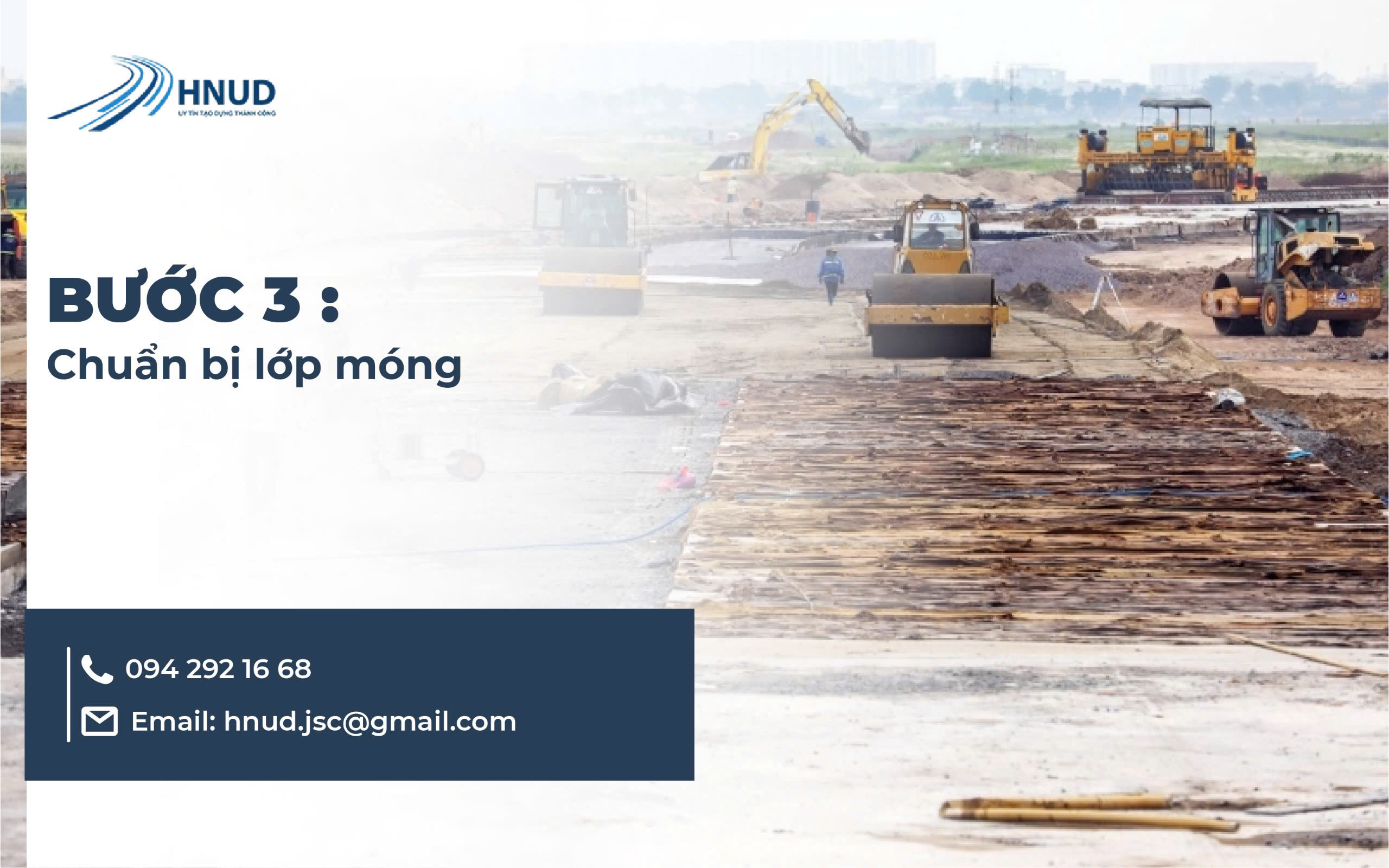 Bước 3: Chuẩn bị lớp móng
