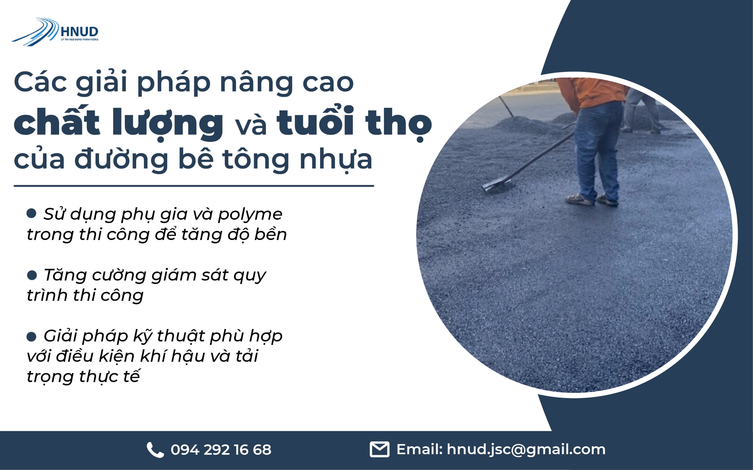 Các giải pháp nâng cao chất lượng và tuổi thọ của đường bê tông nhựa